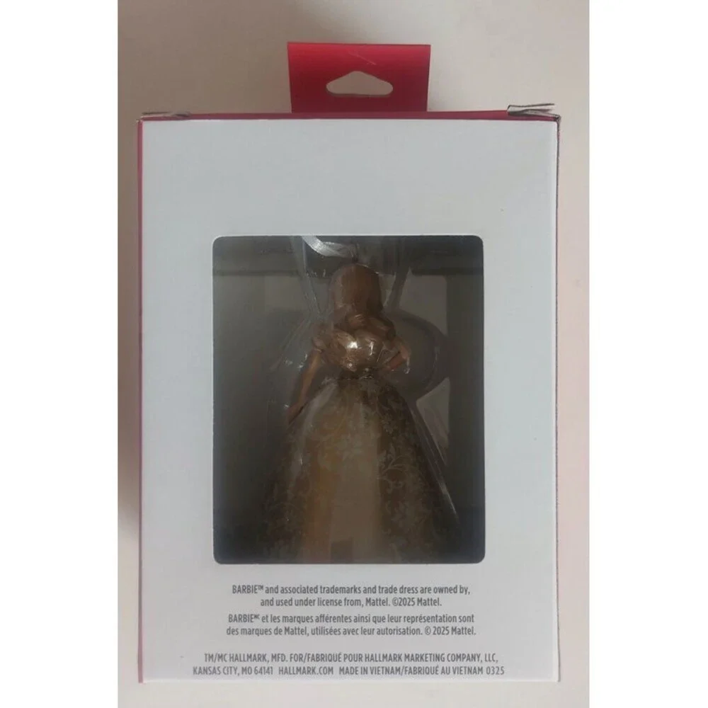 Hallmark Mattel Holiday Barbie 2025 Christmas Tree Ornament Decoration